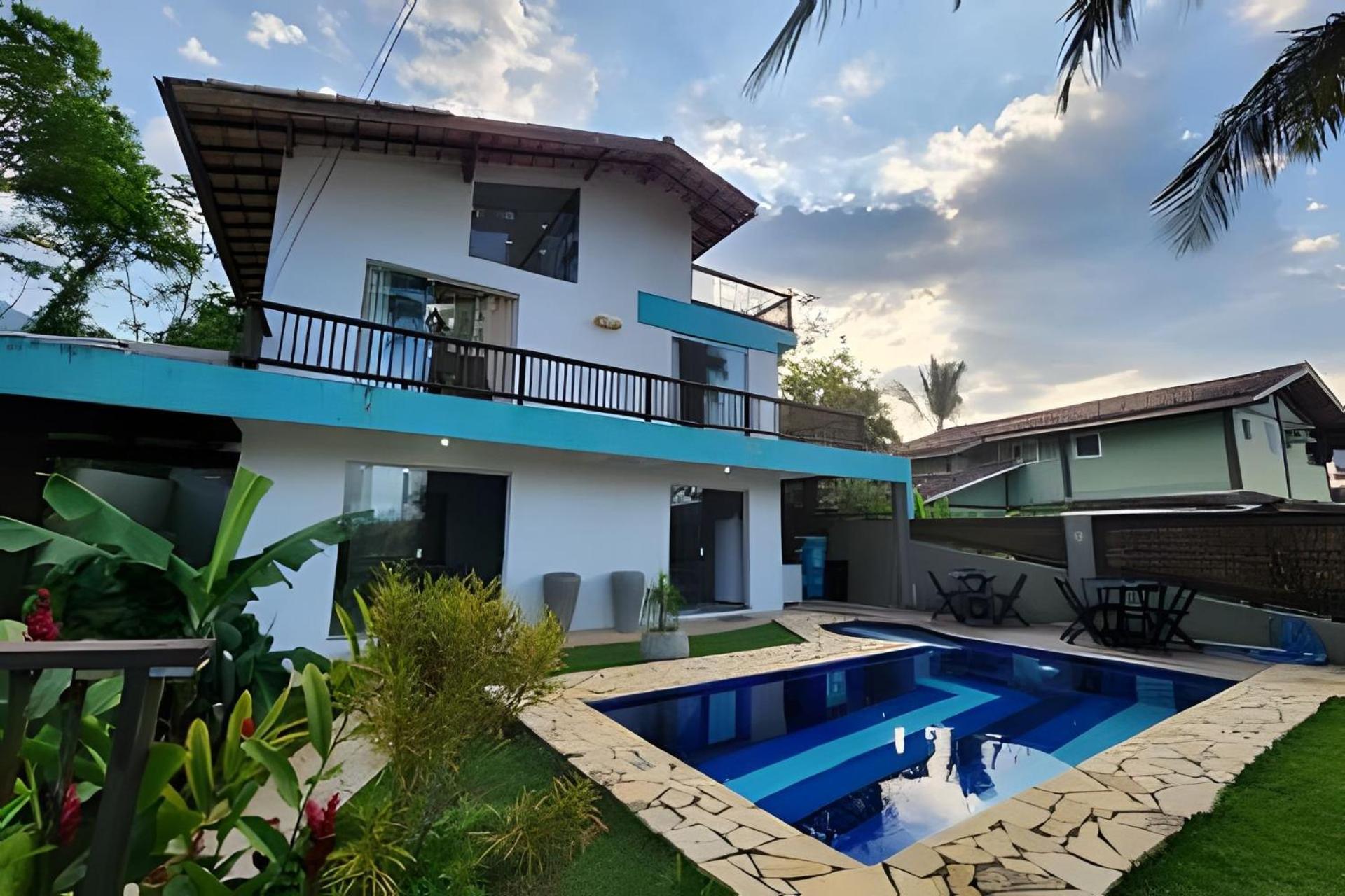 Bela Casa De 4 Suites Com Piscina E Vista - Curral Ильябела Экстерьер фото
