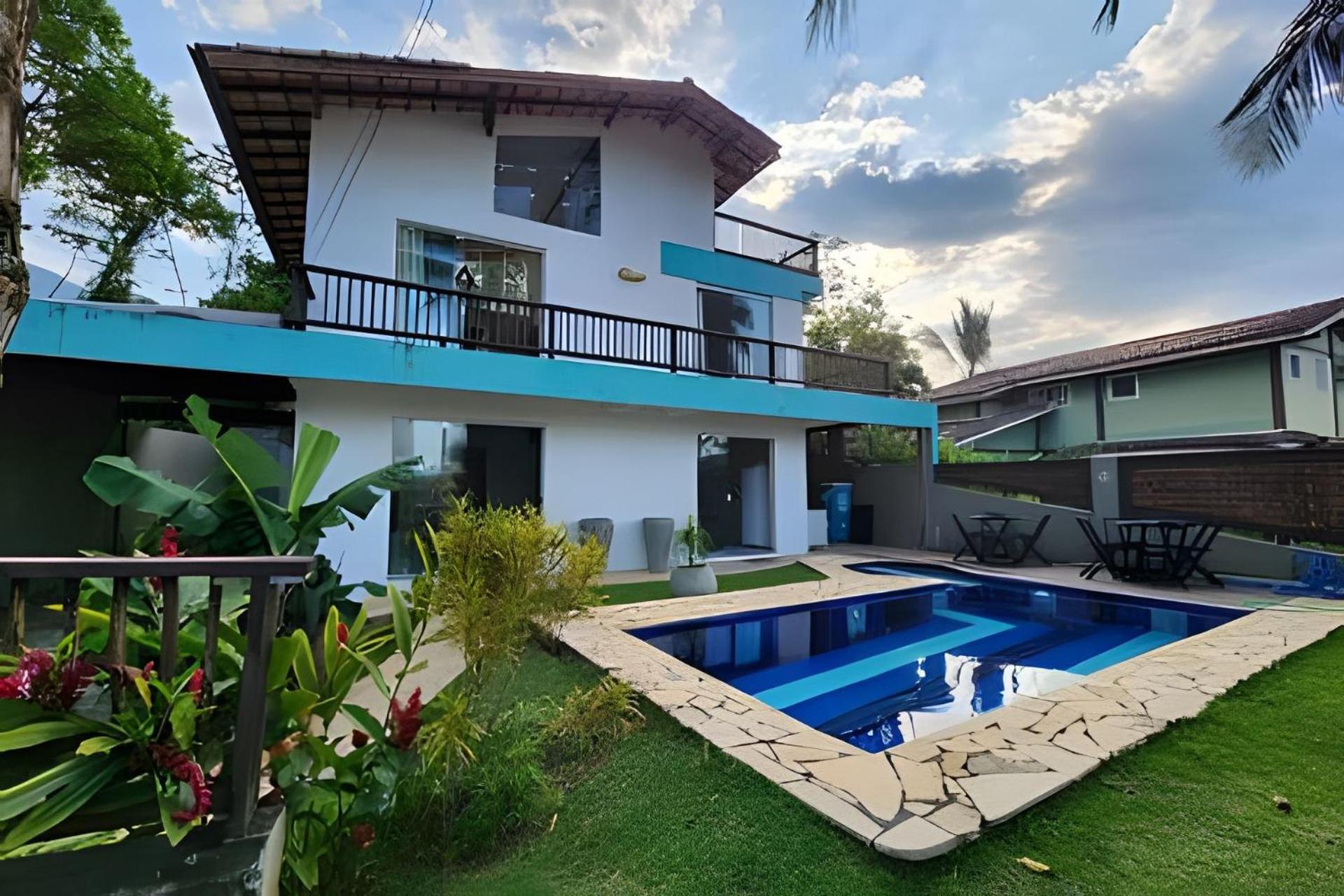 Bela Casa De 4 Suites Com Piscina E Vista - Curral Ильябела Экстерьер фото